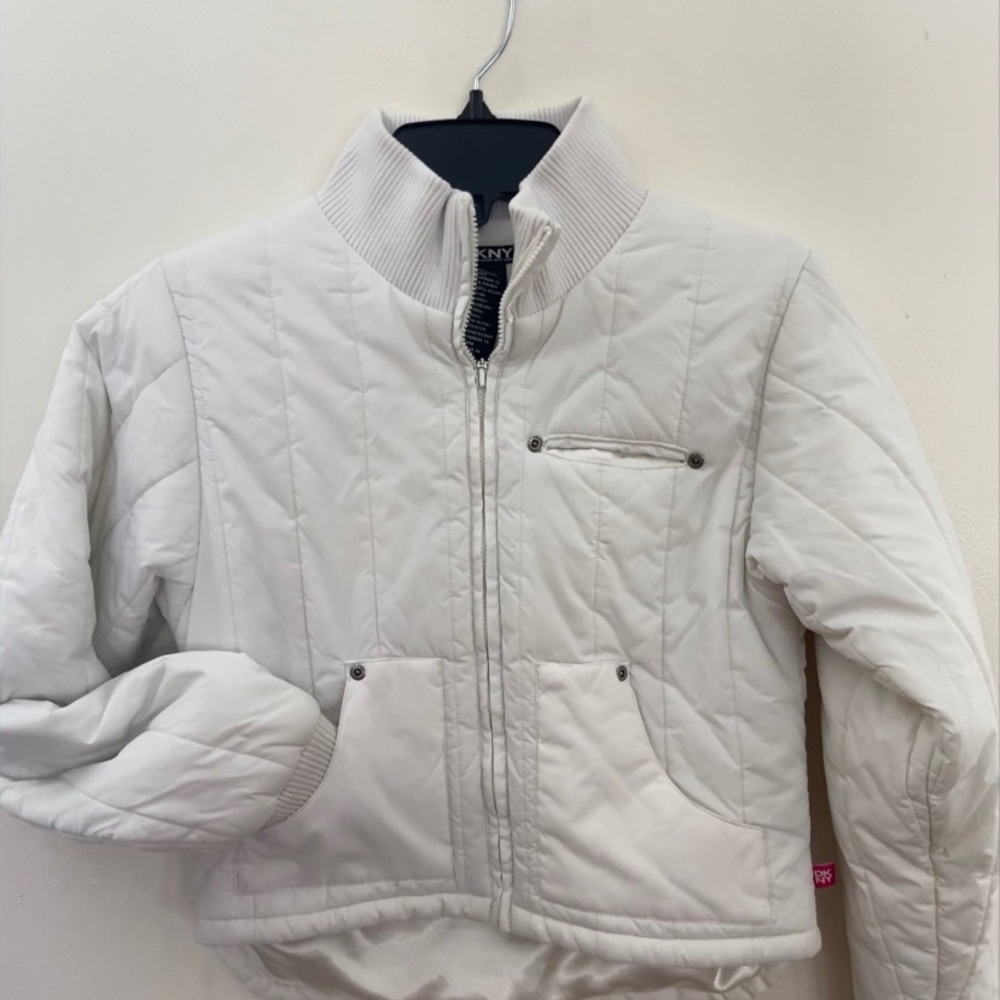 White puffy kids jacket